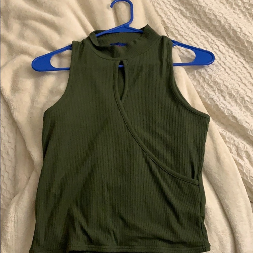 Green tank top